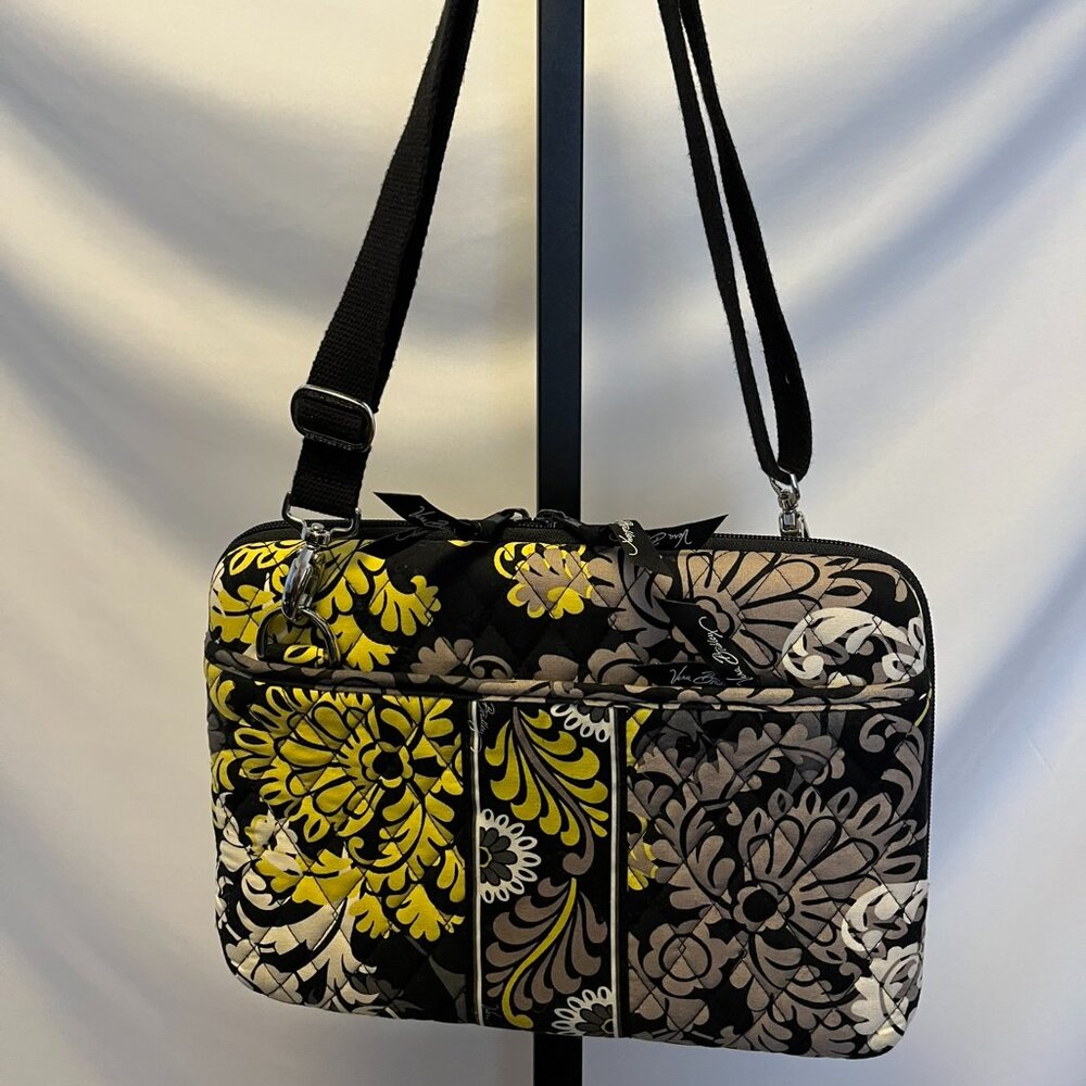 Vera Bradley Hard Shell Tablet Case – Retired “Baroque” Pattern – Crossbody